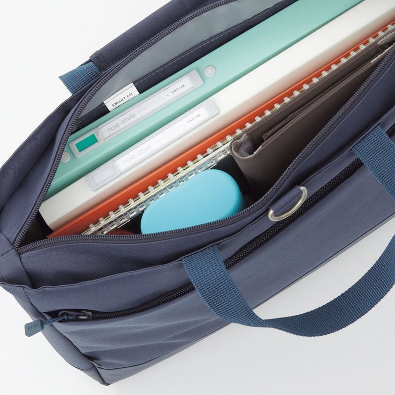 LIHITLAB LIHIT LAB A7695-11 Stand Pen Case, Oval Type, Large, Navy - Image 4